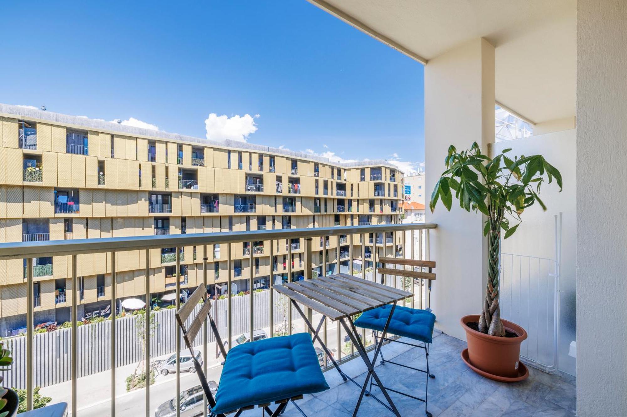Elegant Studio Avec Terrasse Proche Mer Tramway Nice Exterior photo
